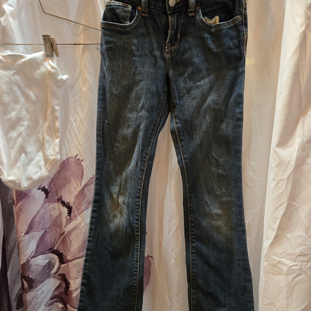 Old Navy Dark Blue Straight Leg Jeans